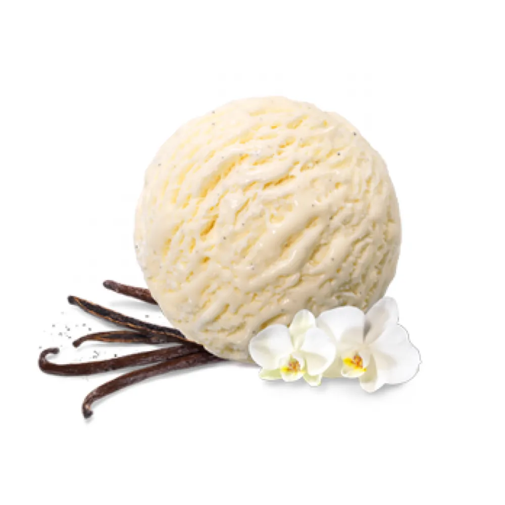 Vanilla ice cream (regular, with sugar)