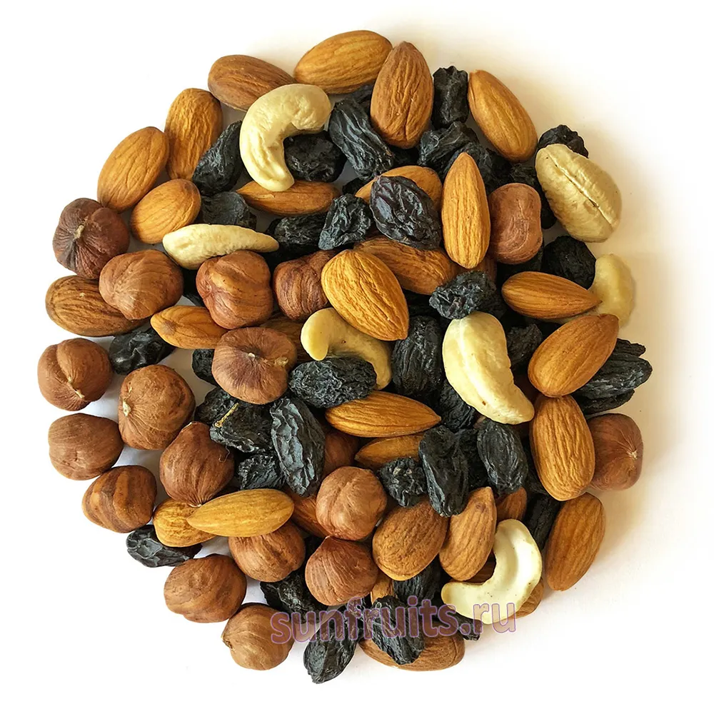 Nuts (mix with raisins)