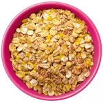 Mixture of refined cereals with sugar